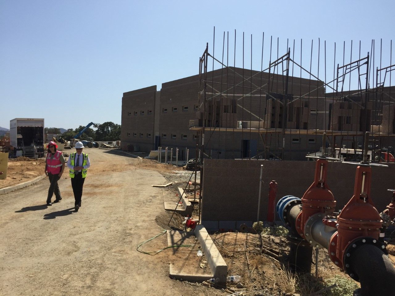 New-Tuolumne-County-Jail-construction-site-visit-Sept-10-2019-with-Lt.-Tamara-McCaig-and-Sheriff-Bill-Pooley New-Tuolumne-County-Jail-construction-site-visit-Sept-10-2019-with-Lt.-Tamara-McCaig-and-Sheriff-Bill-Pooley